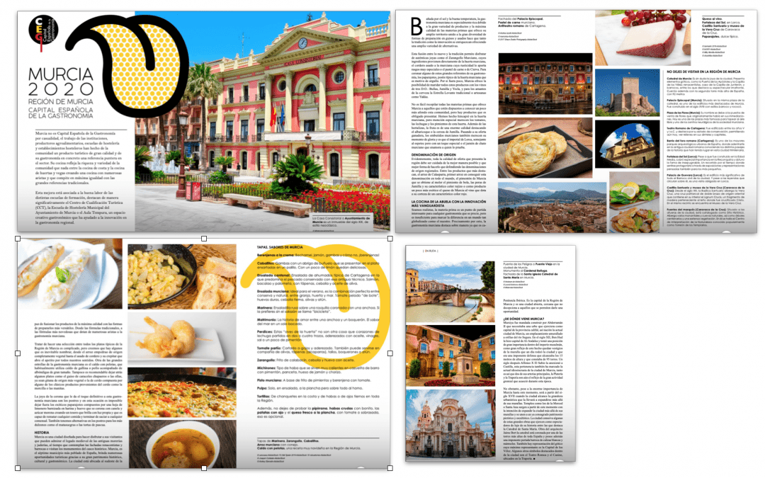 MURCIA EN UN REPORTAJE DE  «HOSTELERIA DE ESPAÑA»
